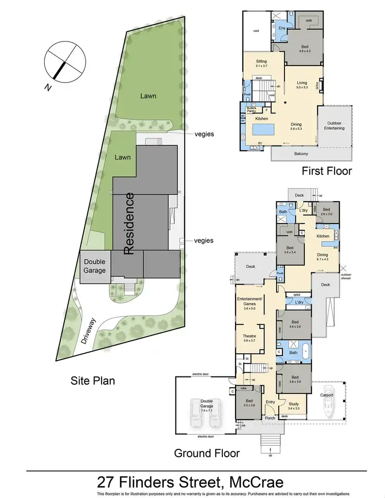Floorplan of Homely house listing, 27 Flinders Street, Mccrae VIC 3938