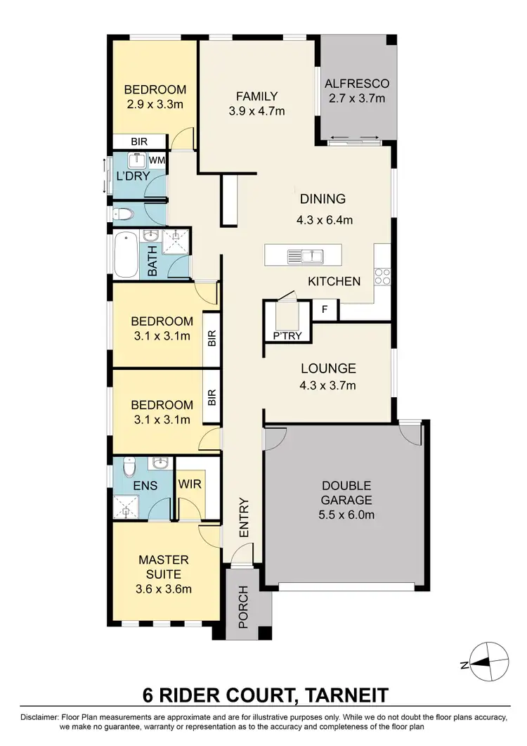 Floorplan of Homely house listing, 6 Rider Court, Tarneit VIC 3029