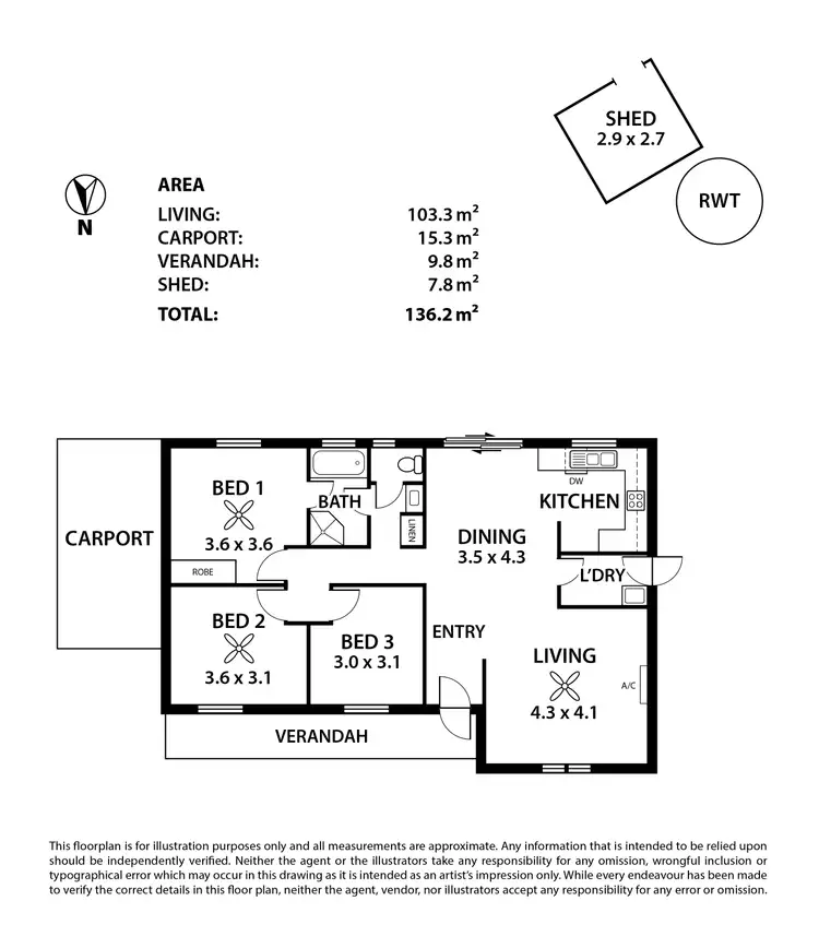 Floorplan of Homely house listing, 6B Queen Street, Strathalbyn SA 5255