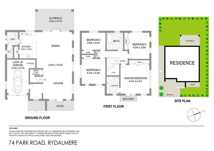 Floorplan of Homely house listing, 74 Park Road, Rydalmere NSW 2116