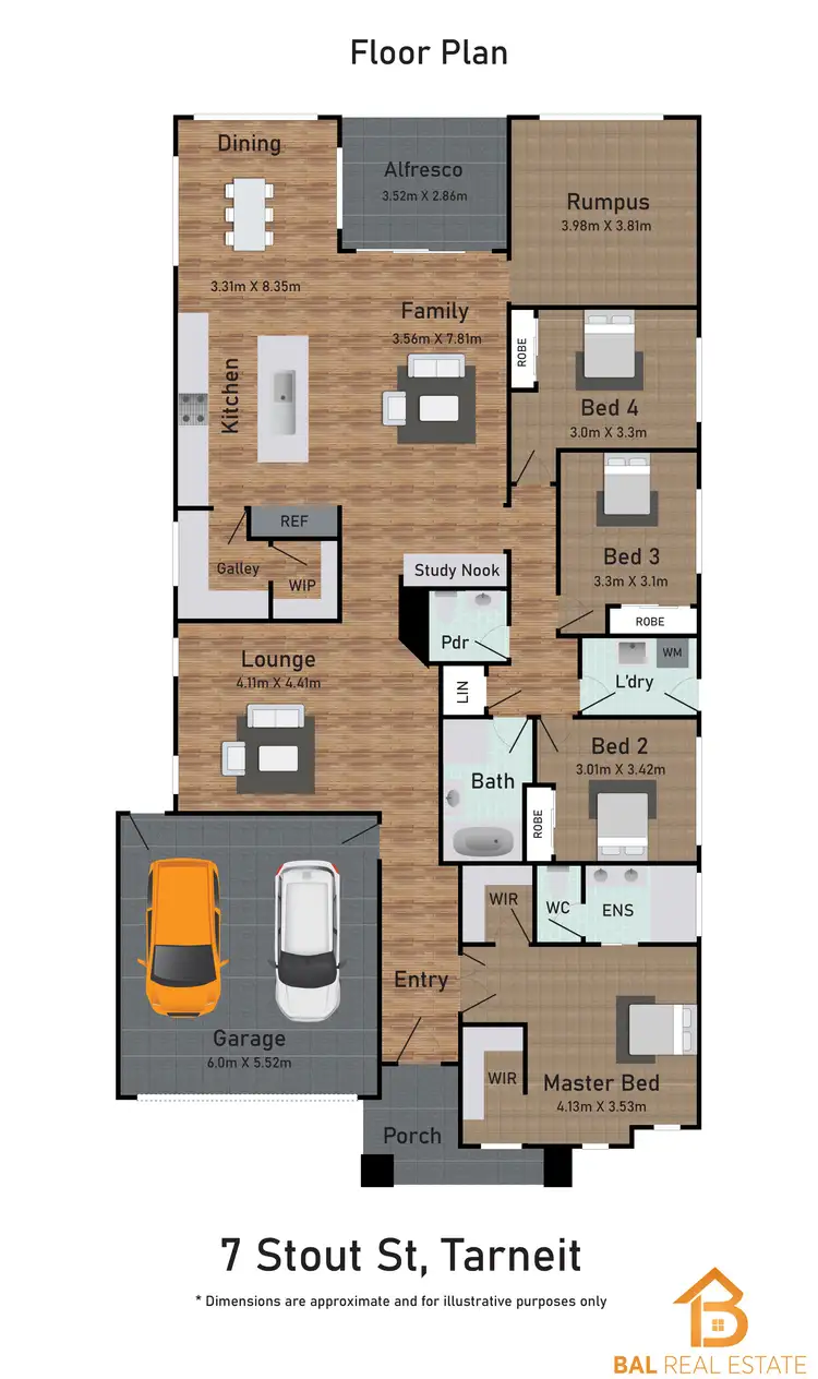Floorplan of Homely house listing, 7 Stout Street, Tarneit VIC 3029