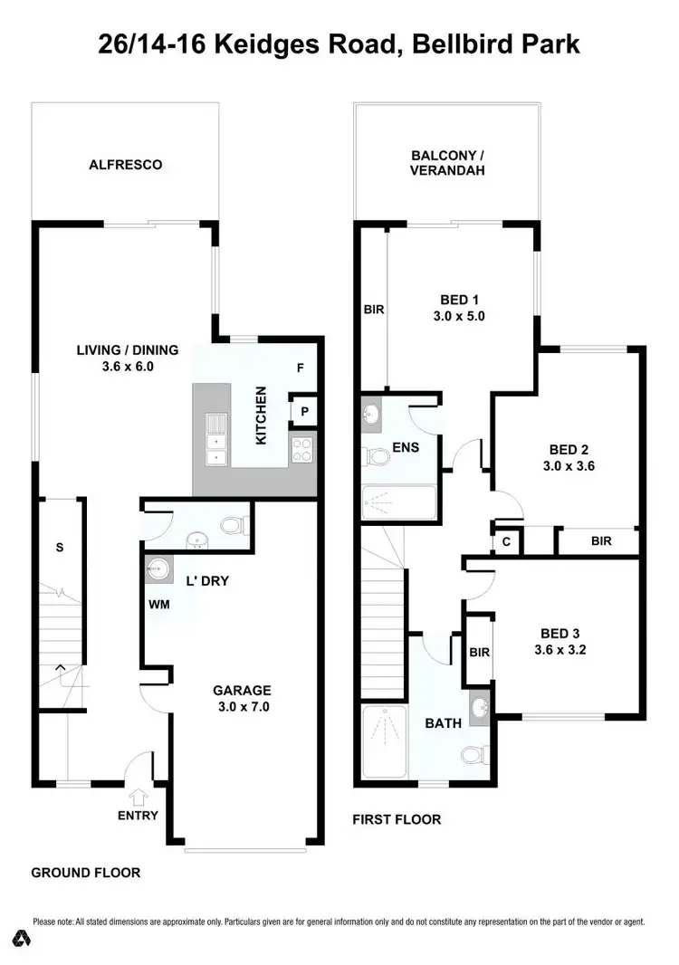 Floorplan of Homely townhouse listing, 26/14-16 Keidges Road, Bellbird Park QLD 4300