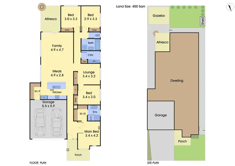 Floorplan of Homely house listing, 13 Woorawa Drive, Doreen VIC 3754