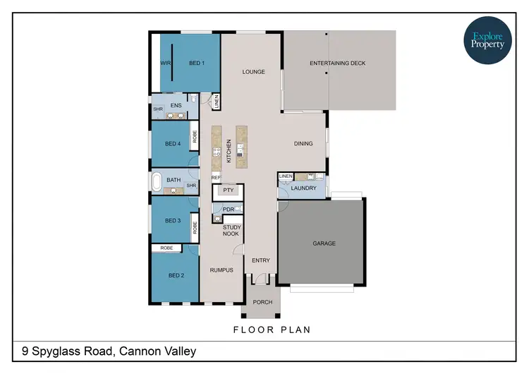 Floorplan of Homely house listing, 9 Spyglass Road, Cannon Valley QLD 4800