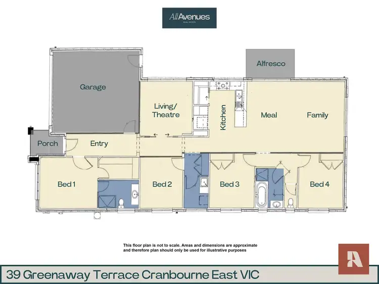 Floorplan of Homely house listing, 39 Greenaway Terrace, Cranbourne East VIC 3977
