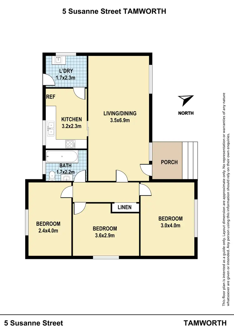 Floorplan of Homely house listing, 5 Susanne Street, Tamworth NSW 2340