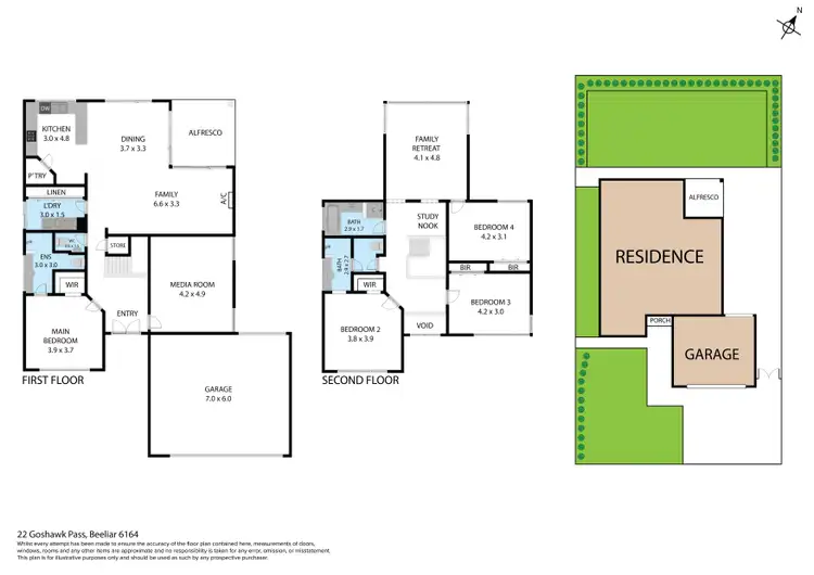 Floorplan of Homely house listing, 22 Goshawk Pass, Beeliar WA 6164