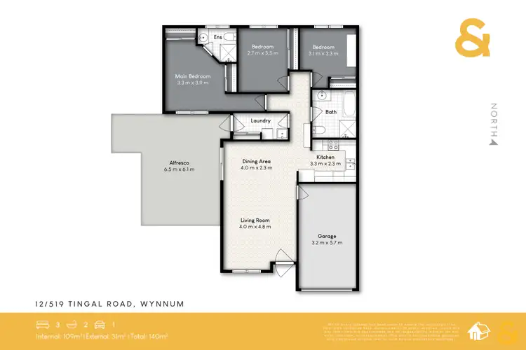Floorplan of Homely villa listing, 12/519 Tingal Road, Wynnum QLD 4178