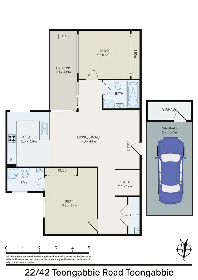 Floorplan of Homely apartment listing, 22/42 Toongabbie Road, Toongabbie NSW 2146