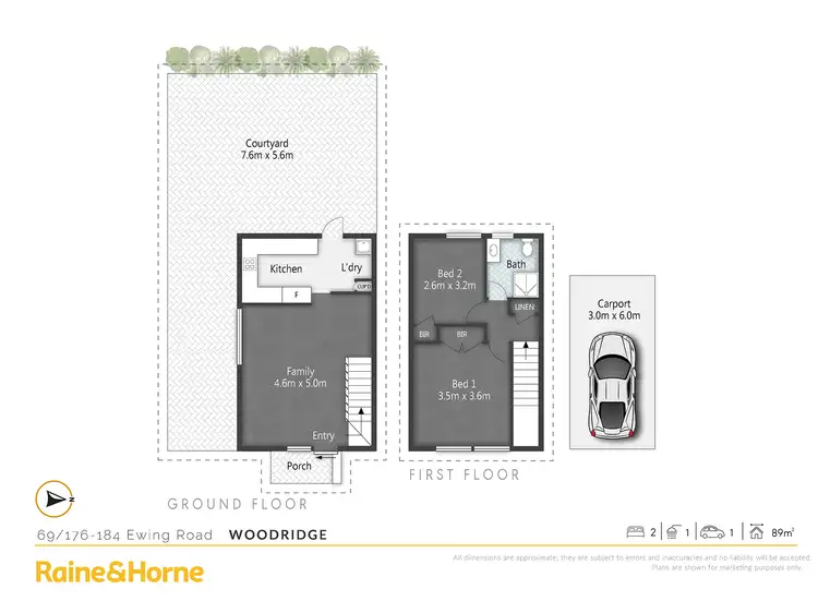 Floorplan of Homely house listing, 69/176-184 Ewing Road, Woodridge QLD 4114
