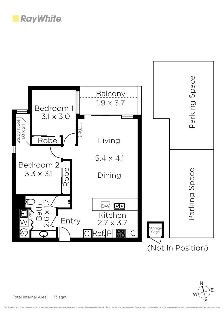 Floorplan of Homely apartment listing, 201/72 Cross Street, Footscray VIC 3011