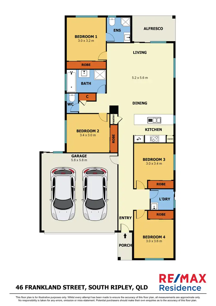 Floorplan of Homely house listing, 46 Frankland Street, South Ripley QLD 4306