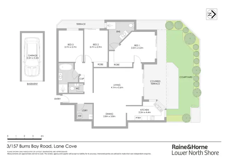 Floorplan of Homely apartment listing, 3/157-159 Burns Bay Road, Lane Cove NSW 2066