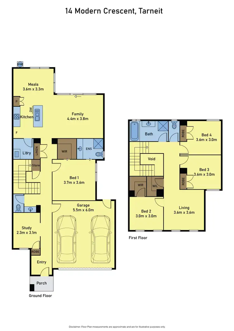 Floorplan of Homely house listing, 14 Modern Crescent, Tarneit VIC 3029