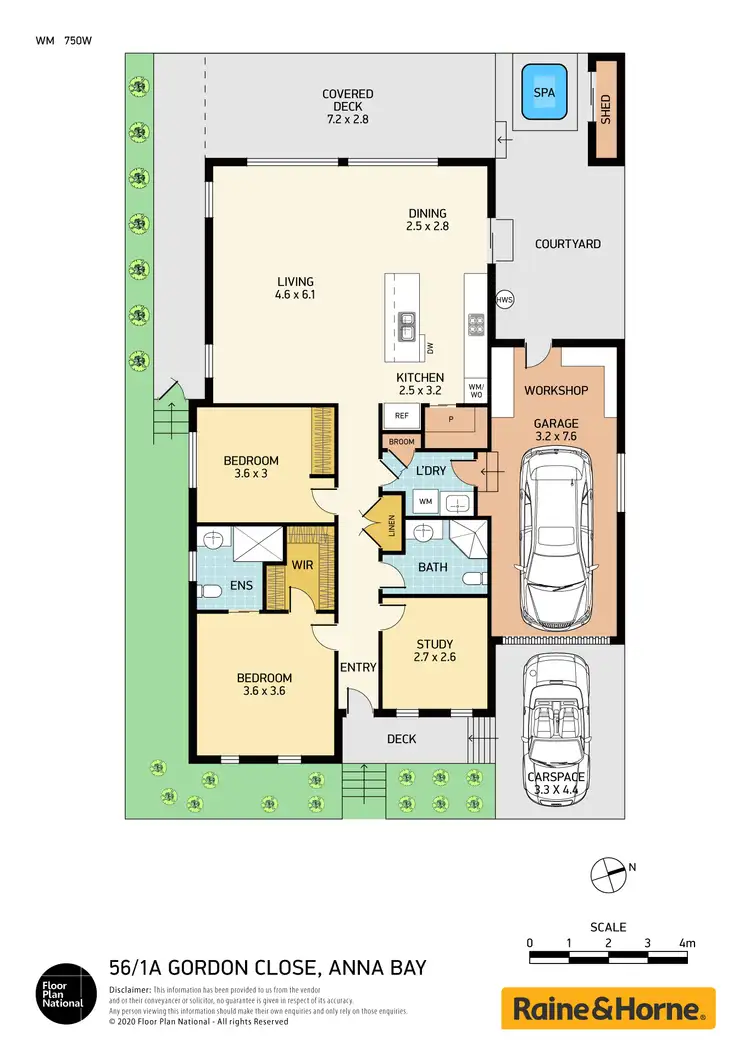 Floorplan of Homely villa listing, 56/1A Gordon Close, Anna Bay NSW 2316