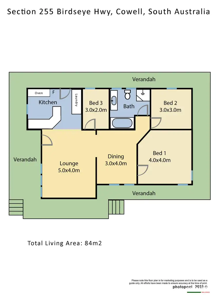 Floorplan of Homely house listing, 255 Birdseye Highway, Cowell SA 5602