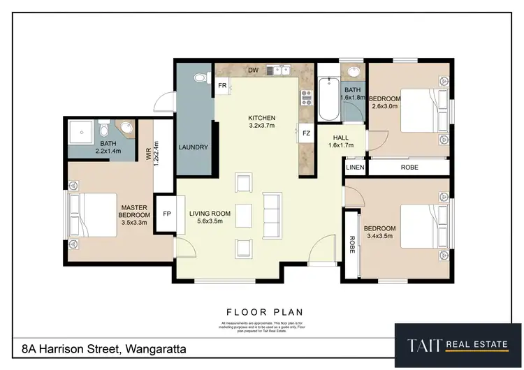 Floorplan of Homely house listing, 8A Harrison Street, Wangaratta VIC 3677