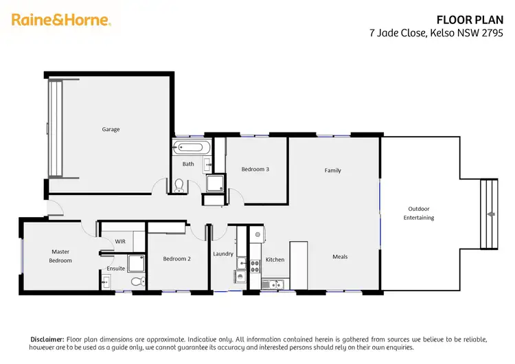 Floorplan of Homely house listing, 7 Jade Close, Kelso NSW 2795