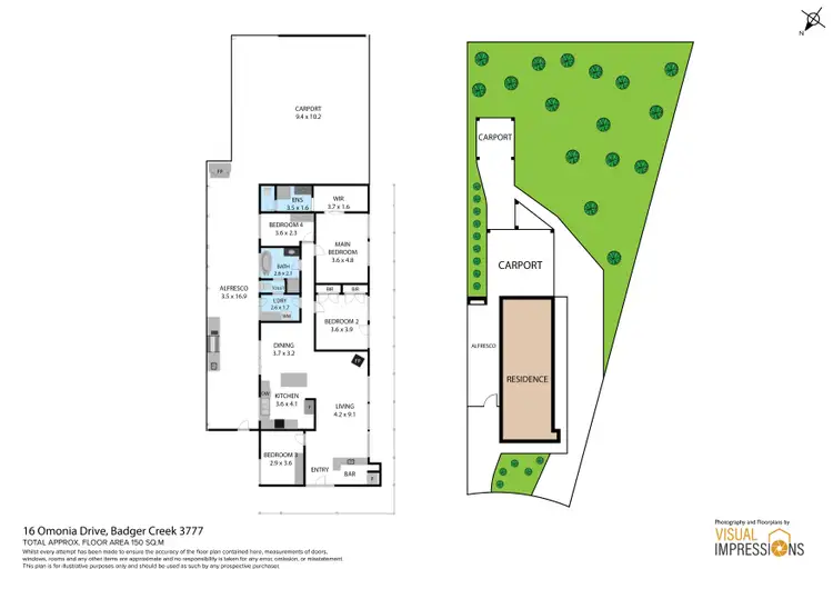 Floorplan of Homely house listing, 16 Omonia Drive, Badger Creek VIC 3777