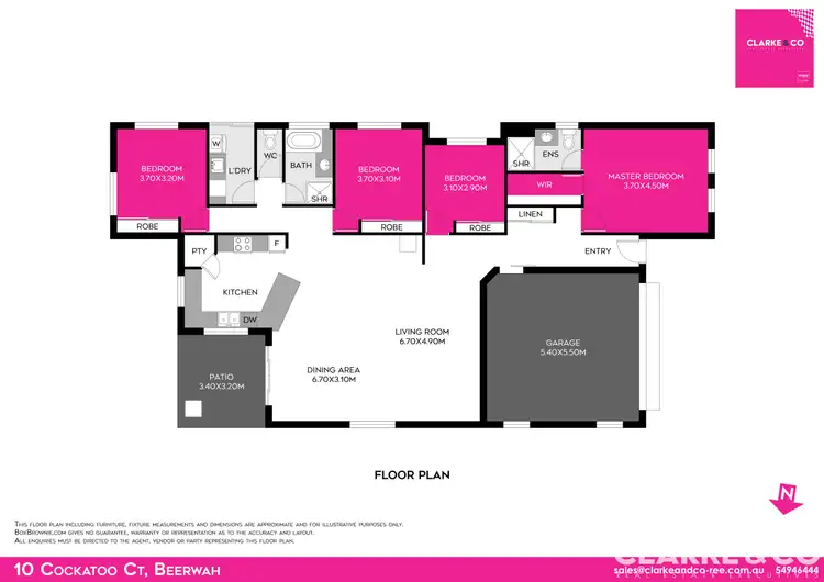 Floorplan of Homely house listing, 10 Cockatoo Court, Beerwah QLD 4519