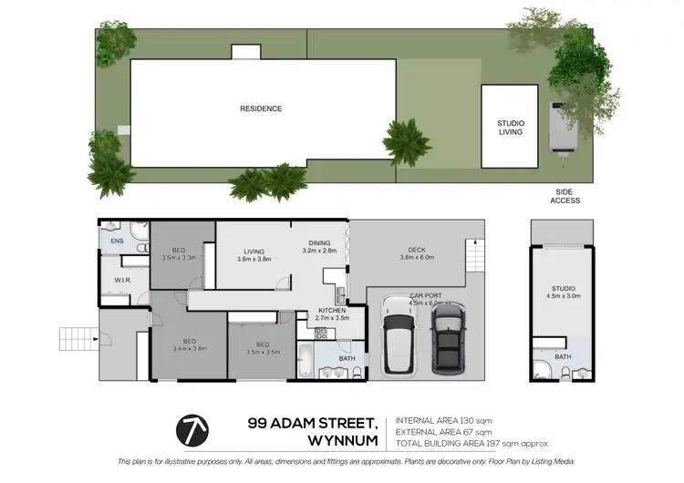 Floorplan of Homely house listing, 99 Adam Street, Wynnum QLD 4178