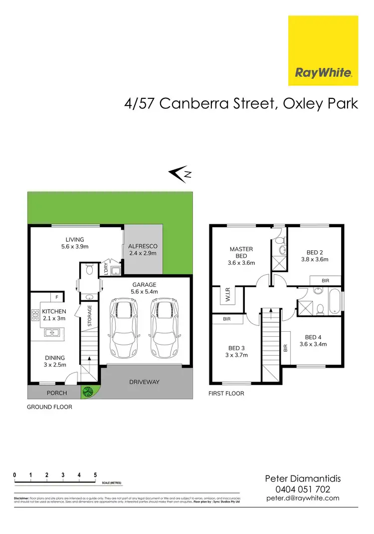 Floorplan of Homely townhouse listing, 4/57-59 Canberra Street, Oxley Park NSW 2760