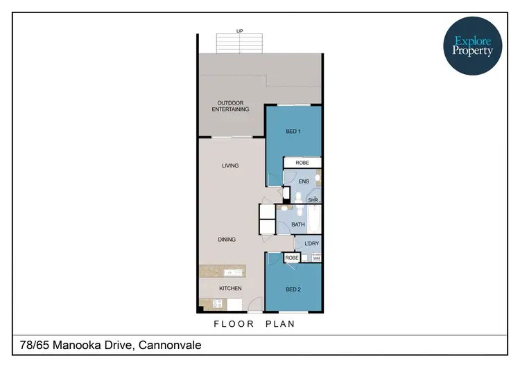 Floorplan of Homely apartment listing, 78/65 Manooka Drive, Cannonvale QLD 4802