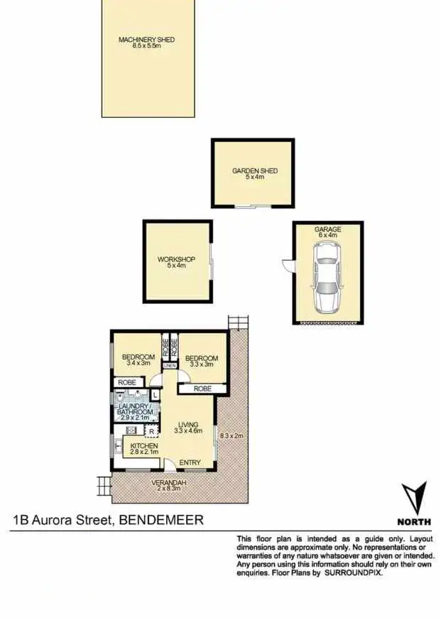 Floorplan of Homely house listing, 1B Aurora Street, Bendemeer NSW 2355
