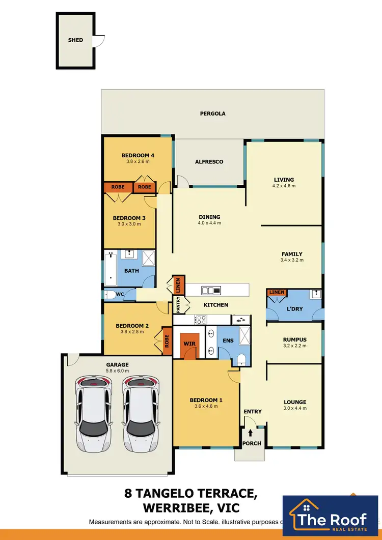 Floorplan of Homely house listing, 8 Tangelo Terrace, Werribee VIC 3030