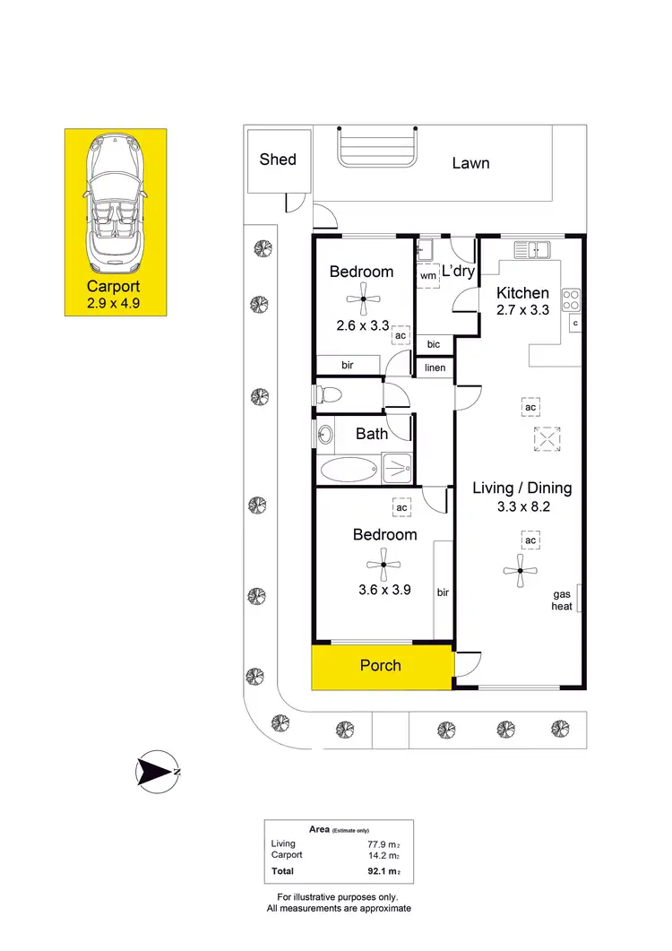Floorplan of Homely unit listing, 2/6 Howard Street, Underdale SA 5032