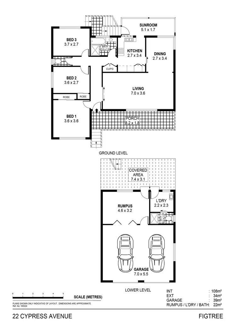 Floorplan of Homely house listing, 22 Cypress Avenue, Figtree NSW 2525