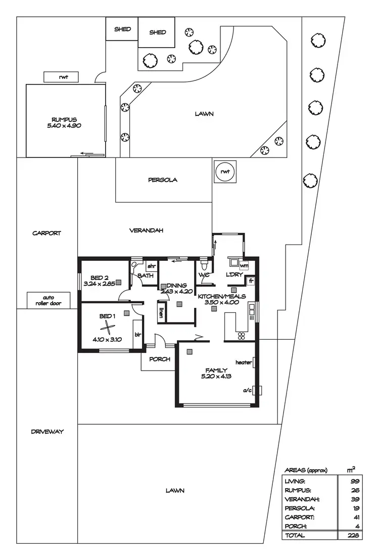Floorplan of Homely house listing, 4 Andrew Avenue, Holden Hill SA 5088