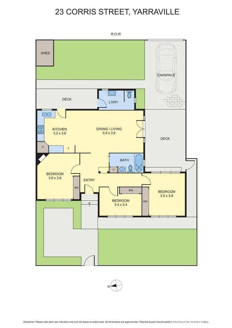 Floorplan of Homely house listing, 23 Corris Street, Yarraville VIC 3013