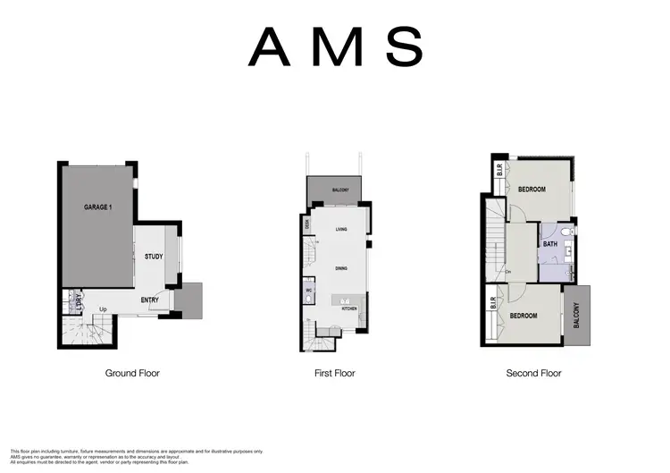 Floorplan of Homely townhouse listing, 1/7 Irving Street, Niddrie VIC 3042