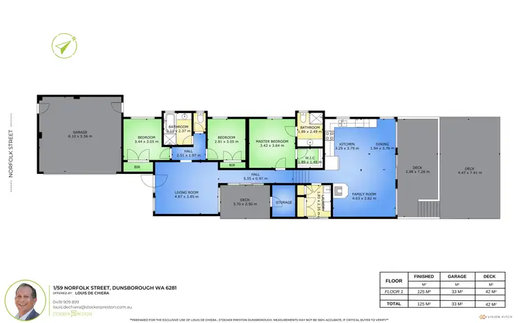 Floorplan of Homely house listing, 1/59 Norfolk Street, Dunsborough WA 6281