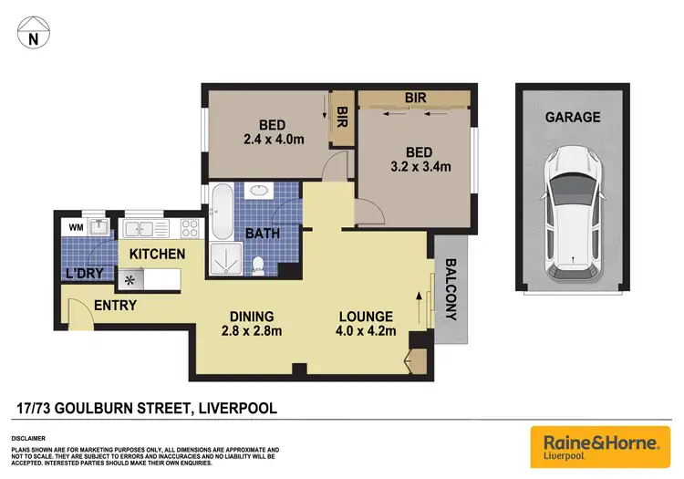Floorplan of Homely unit listing, 17/73 Goulburn Street, Liverpool NSW 2170