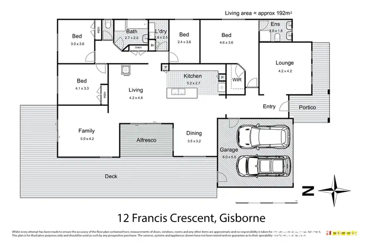Floorplan of Homely house listing, 12 Francis Crescent, Gisborne VIC 3437