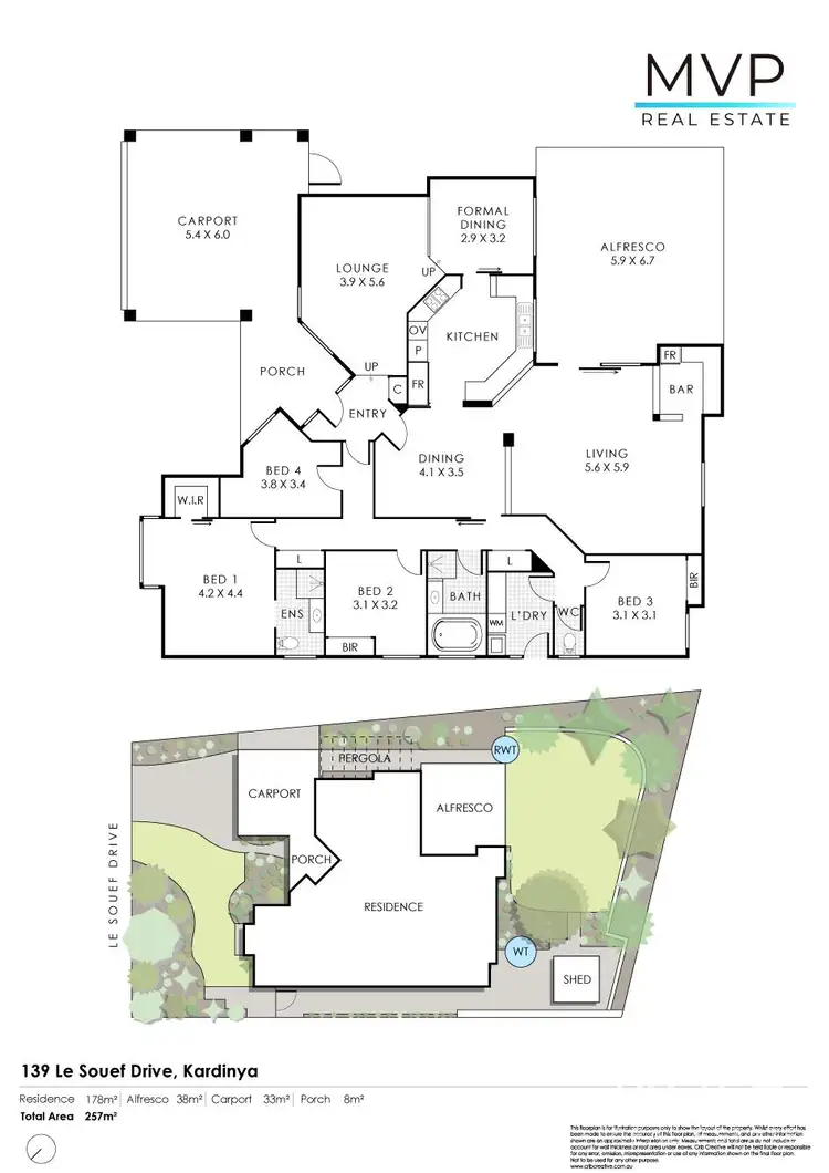 Floorplan of Homely house listing, 139 Le Souef Drive, Kardinya WA 6163