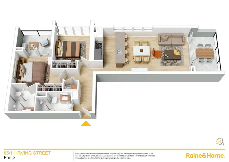 Floorplan of Homely apartment listing, 85/11 Irving Street, Phillip ACT 2606
