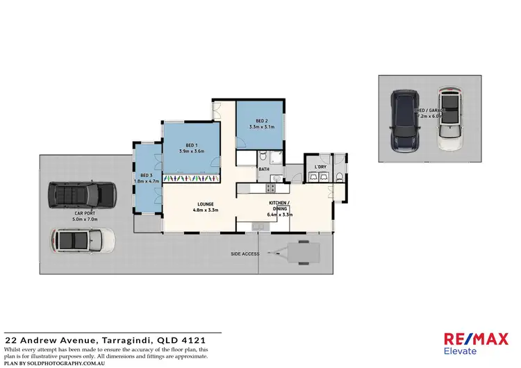 Floorplan of Homely house listing, 22 Andrew Avenue, Tarragindi QLD 4121