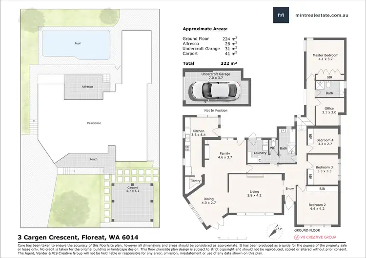 Floorplan of Homely house listing, 3 Cargen Crescent, Floreat WA 6014