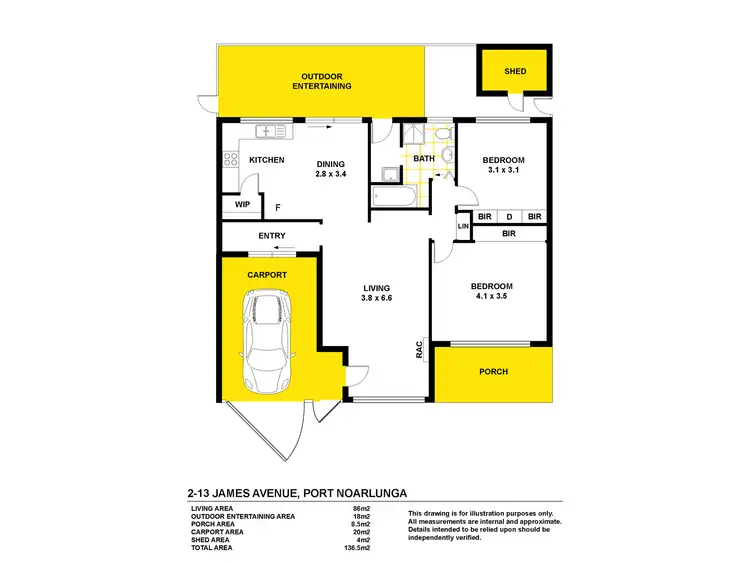 Floorplan of Homely house listing, 2/13 James Avenue, Port Noarlunga SA 5167