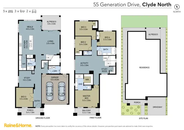 Floorplan of Homely house listing, 55 Generation Drive, Clyde North VIC 3978