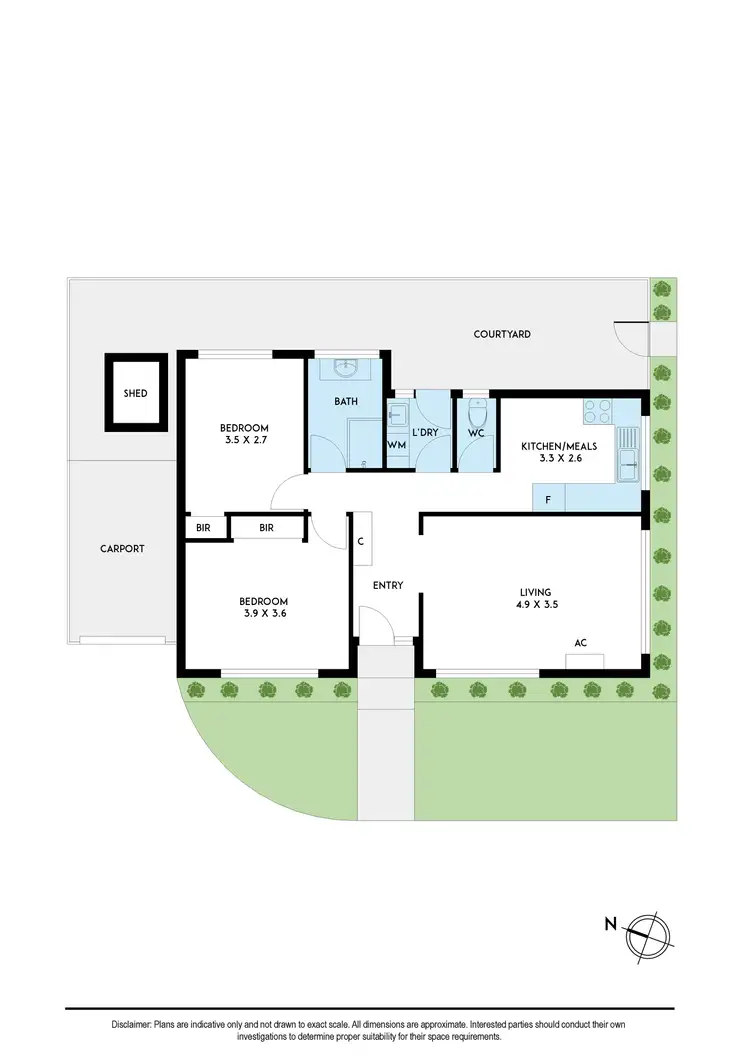 Floorplan of Homely unit listing, 2/5-7 Collocott Street, Mordialloc VIC 3195