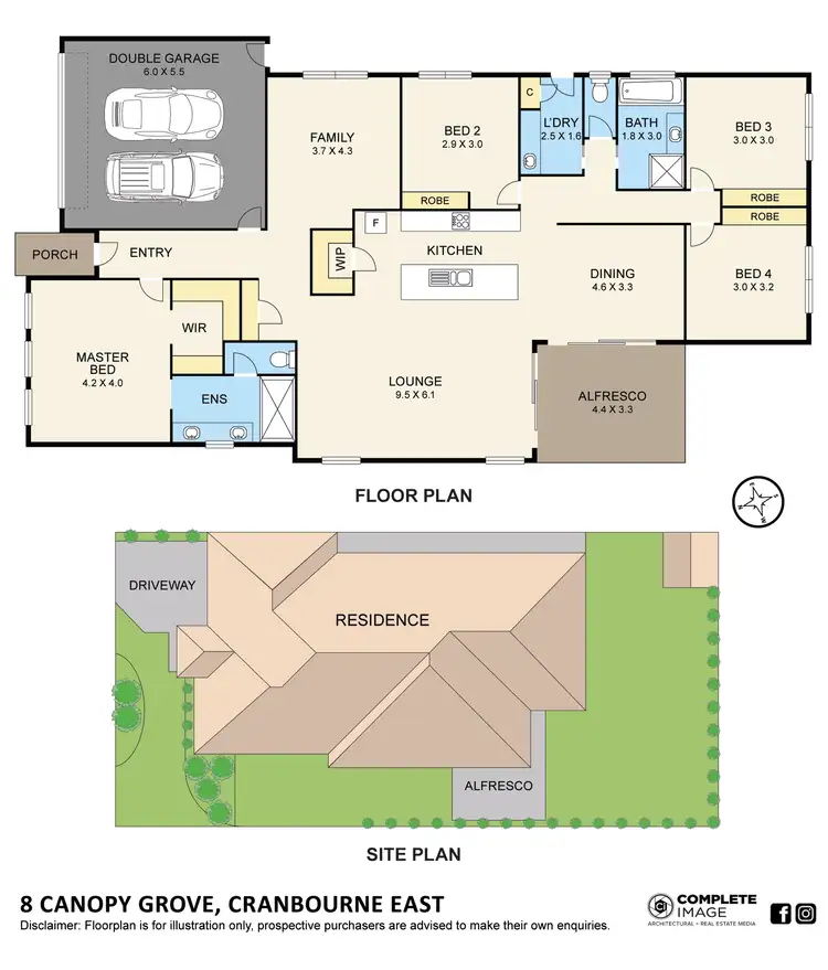 Floorplan of Homely house listing, 8 Canopy Grove, Cranbourne East VIC 3977