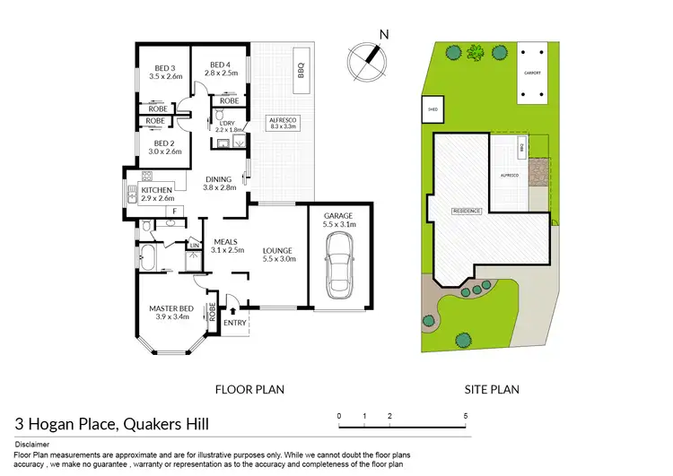 Floorplan of Homely house listing, 3 Hogan Place, Quakers Hill NSW 2763