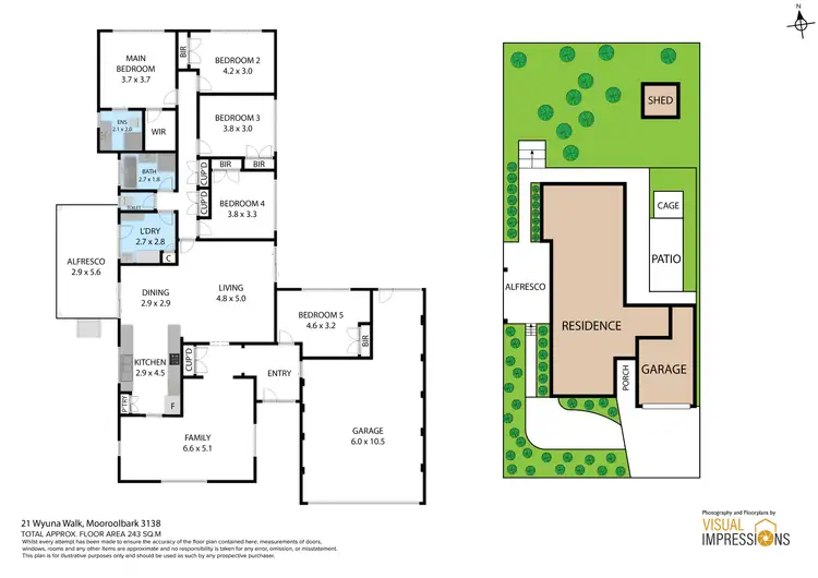 Floorplan of Homely house listing, 21 Wyuna Walk, Mooroolbark VIC 3138