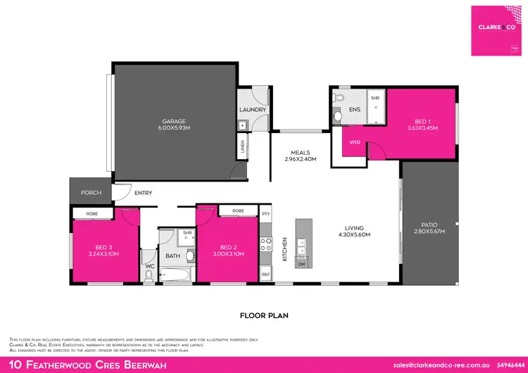 Floorplan of Homely house listing, 10 Featherwood Crescent, Beerwah QLD 4519