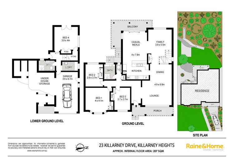Floorplan of Homely house listing, 23 Killarney Drive, Killarney Heights NSW 2087