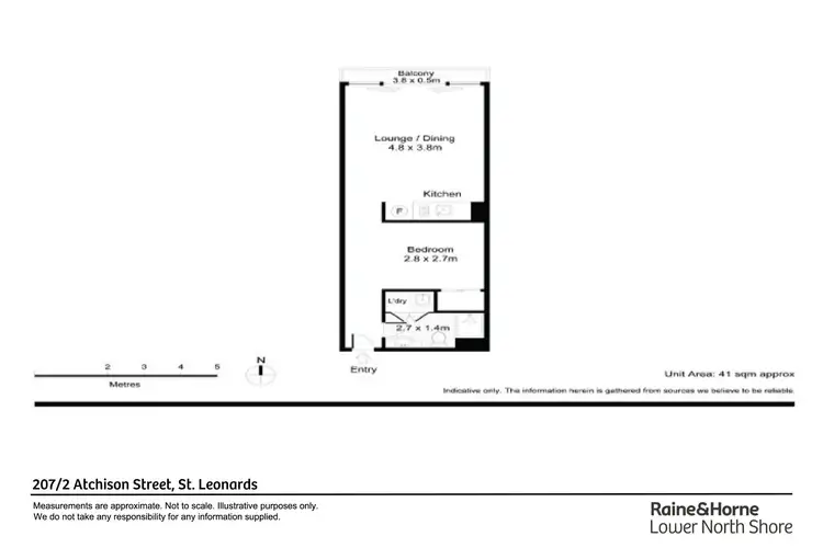 Floorplan of Homely apartment listing, 207/2 Atchison Street, St Leonards NSW 2065